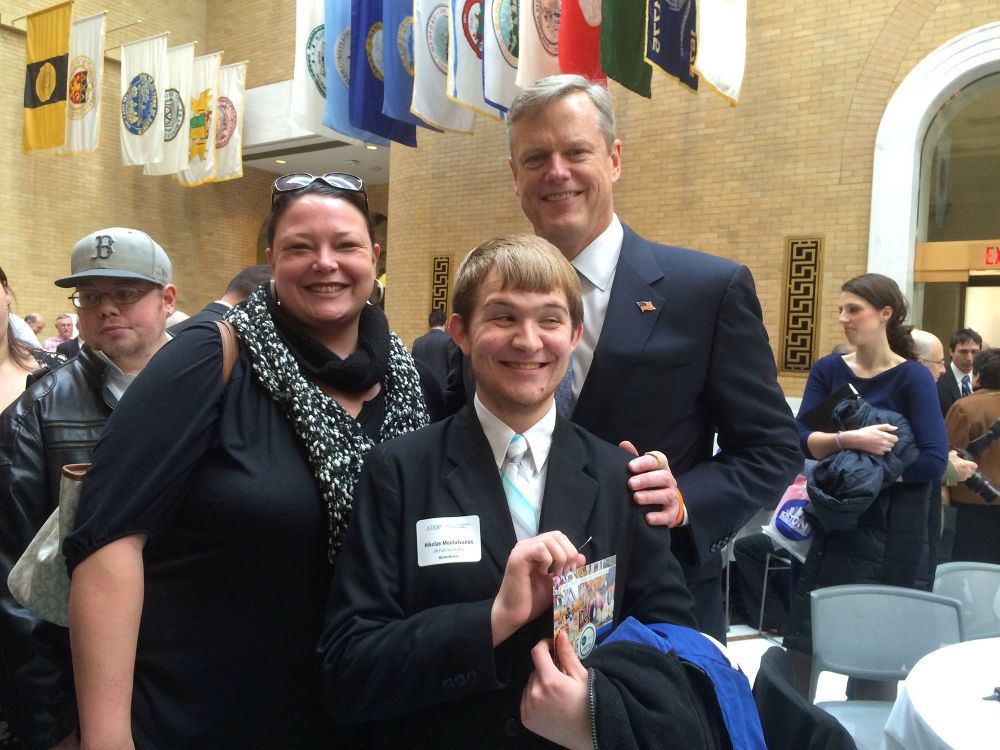 JRI Staff and Artist with Governor Baker