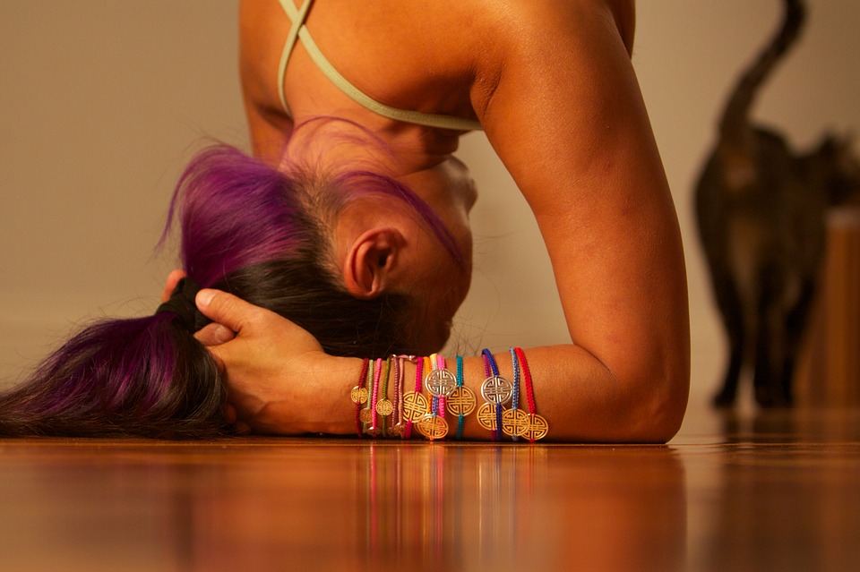 Girl doing yoga