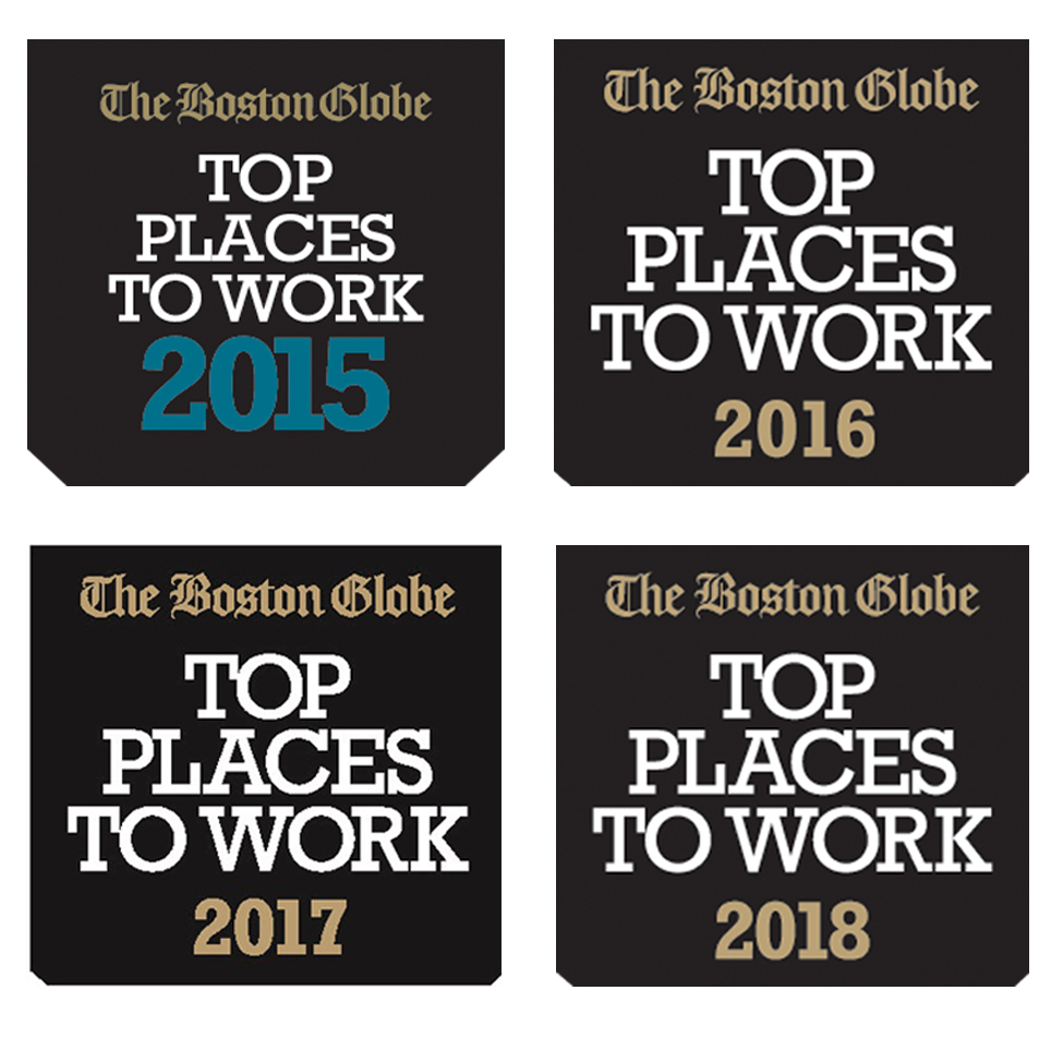 Top Places to Work award logo 2015-2018