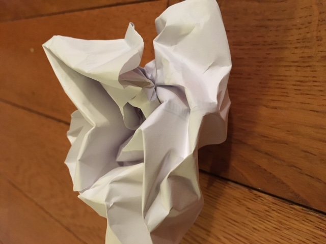 crumpled paper