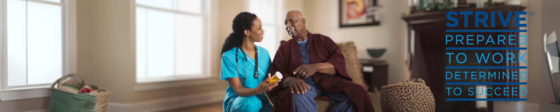 CNA helping a patient