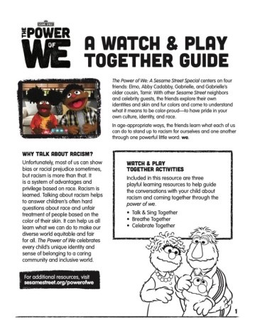 A Watch and Play Together Guide Newsletter cover