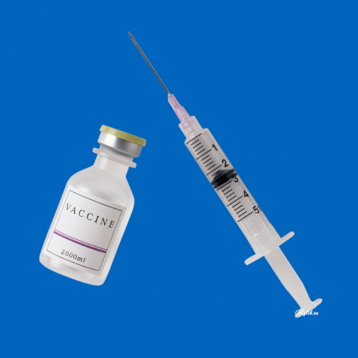 vaccine bottle and syringe