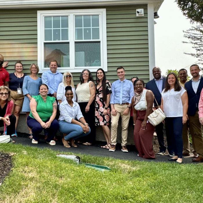 Group of JRI employees, Secretary Tutwiler and Commissioner Kershaw and staff