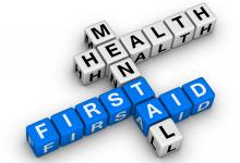 mental health first aid scrabble letters