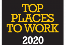 Top Places to Work 2020 logo