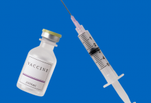 vaccine bottle and syringe