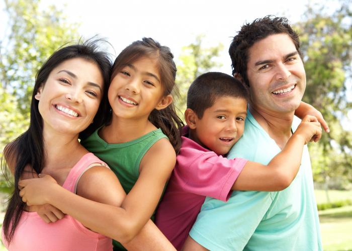 Family outside