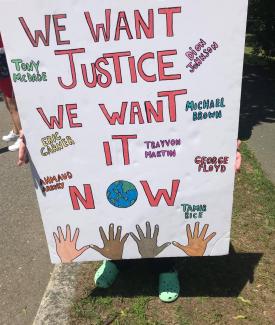 We want justice poster