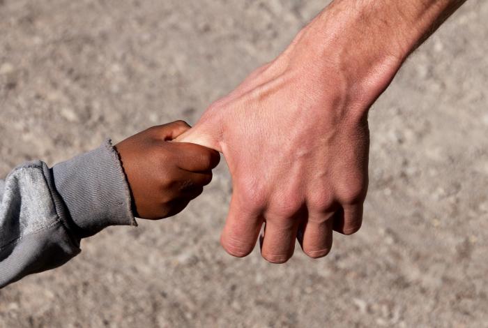 Holding hands with a minor