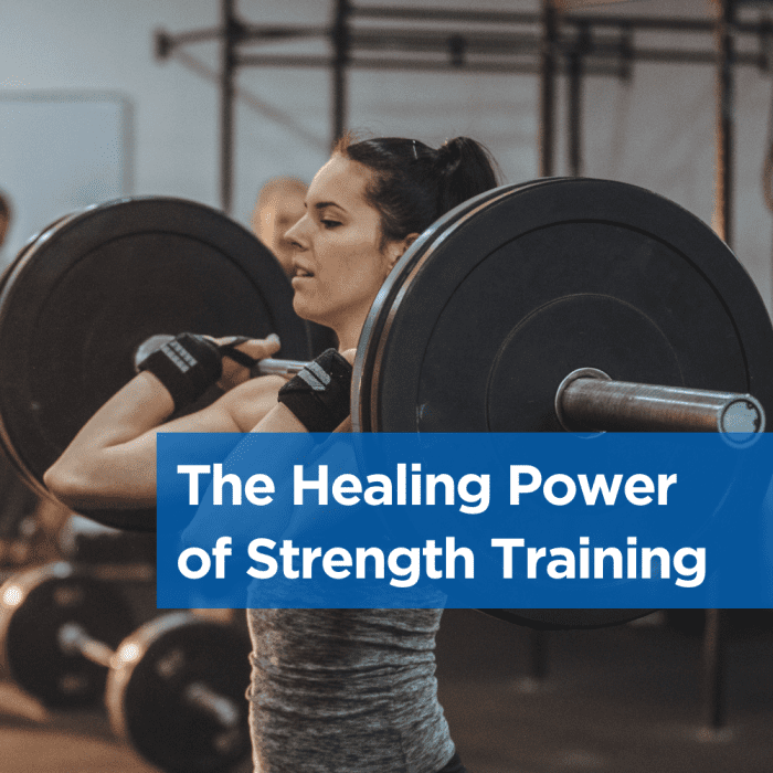 Person lifting weights in a gym.