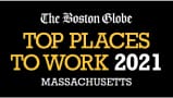 Boston Globe Top Places to Work 2021 Massachusetts logo