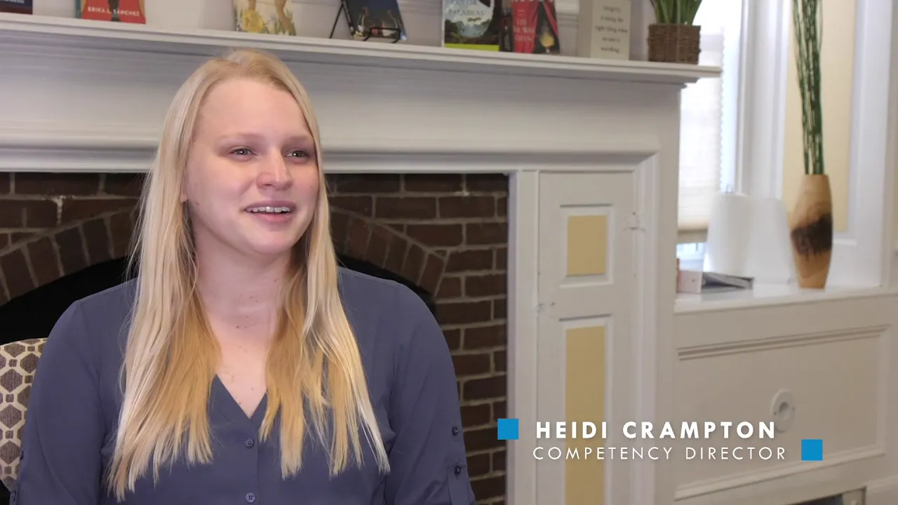 Heidi Crampton speaking in an interview.